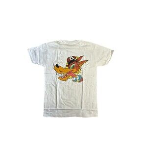 Vtg 1997 Kozik Lucky Wolf Graphic T-shirt Kids Large 14-16 Hanes NWOT Poster Pop